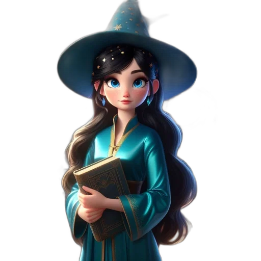 staff, dress, hat, face transparent PNG cut-out