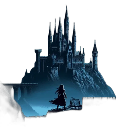 sword, concept art, fantasy art, pixel art transparent PNG cut-out