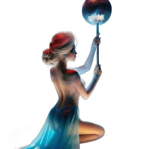 hat, dress, staff, umbrella transparent PNG cut-out