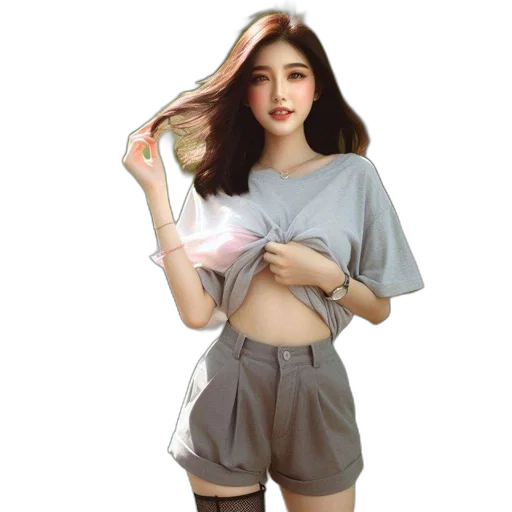 photorealistic, 3d render, oil painting, vaporwave transparent PNG cut-out