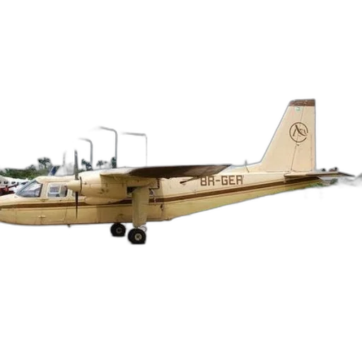 small, beige, airplane, registration transparent PNG cut-out