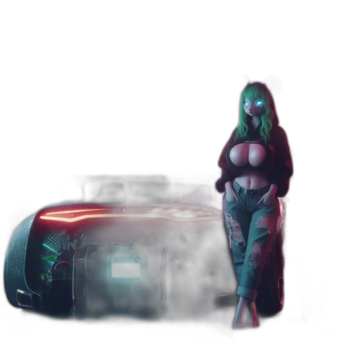 robot, car, dress, creature transparent PNG cut-out