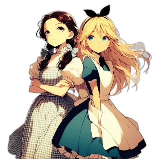 dress, staff, anime, pixel art transparent PNG cut-out