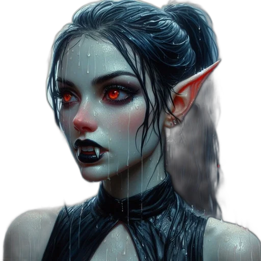 face, mask, creature, fantasy art transparent PNG cut-out
