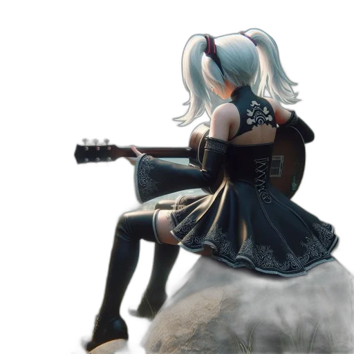 weapon, robot, dress, concept art transparent PNG cut-out