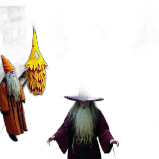 hat, staff, mask, concept art transparent PNG cut-out