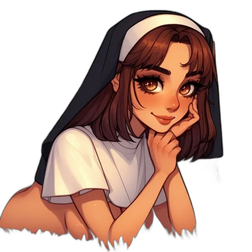 face, pixel art, anime, cartoon transparent PNG cut-out