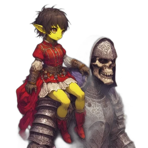 concept art, fantasy art, pixel art, comic book art transparent PNG cut-out