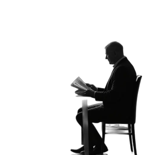 staff, furniture, face, dress transparent PNG cut-out