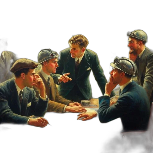 hat, staff, oil painting, concept art transparent PNG cut-out