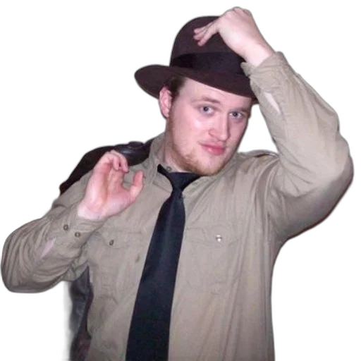 hat, staff, jacket, creature transparent PNG cut-out