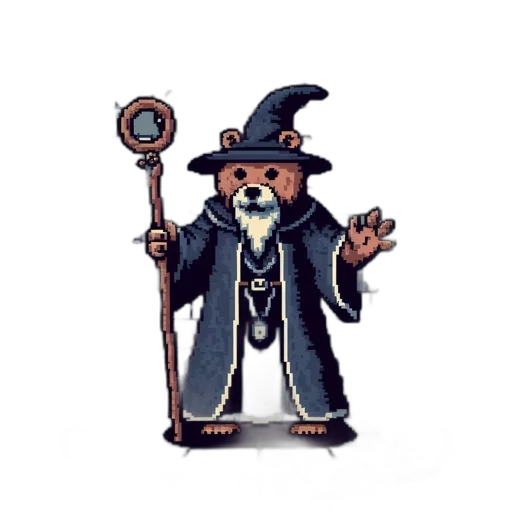 staff, pixel art, concept art, fantasy art transparent PNG cut-out