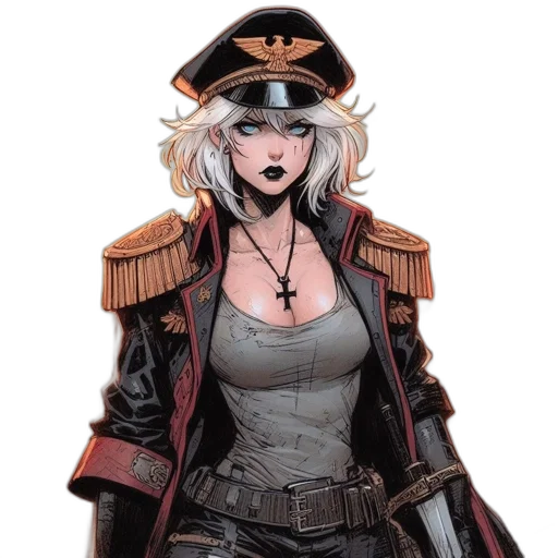 hat, jacket, staff, weapon transparent PNG cut-out
