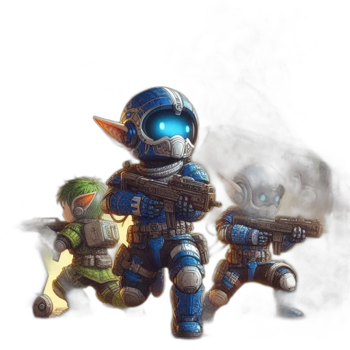 robot, weapon, staff, concept art transparent PNG cut-out