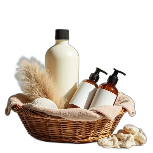 hair, bath, gift, basket transparent PNG cut-out