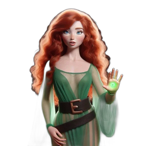dress, staff, fantasy art, concept art transparent PNG cut-out