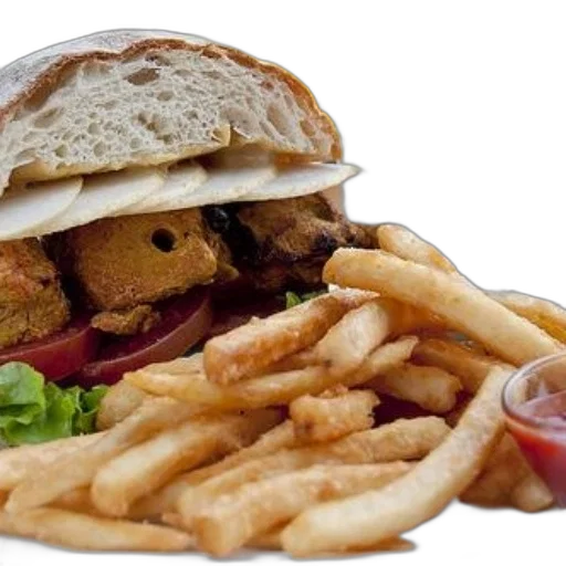 food, crown, photorealistic, 3d render transparent PNG cut-out