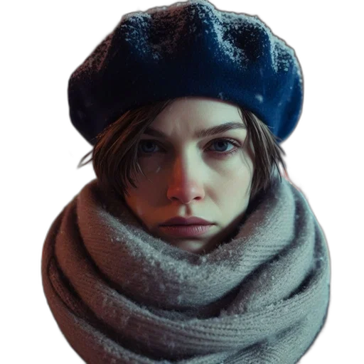 hat, face, jacket, mask transparent PNG cut-out