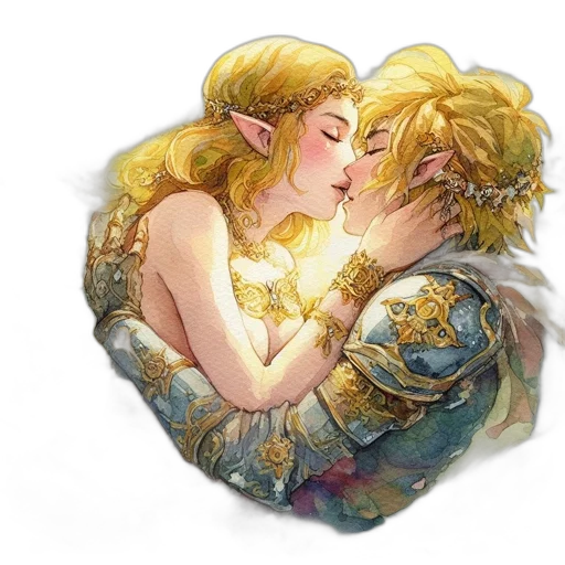 crown, jewelry, fantasy art, watercolor transparent PNG cut-out