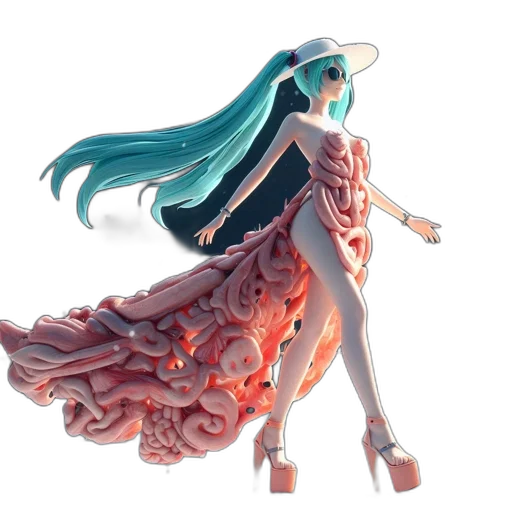 dress, robot, creature, weapon transparent PNG cut-out