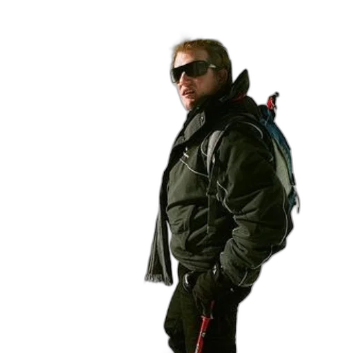 jacket, staff, 3d render, man transparent PNG cut-out