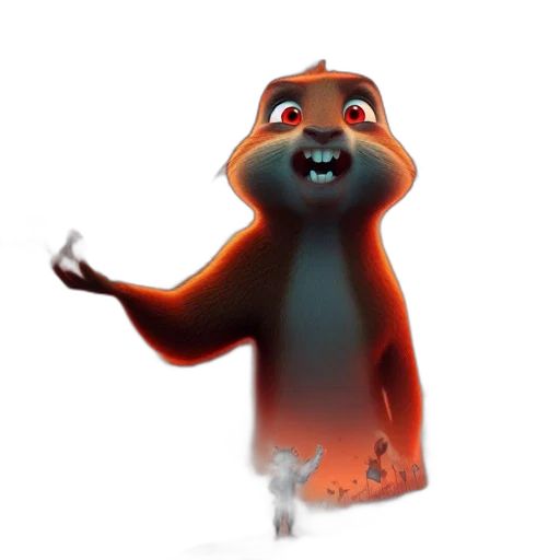 creature, animal, staff, dress transparent PNG cut-out