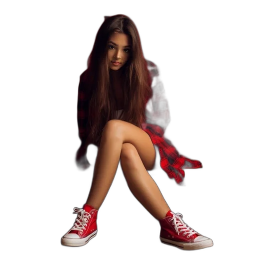 shoes, hair, dress, creature transparent PNG cut-out