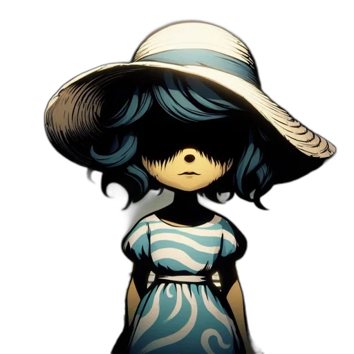 dress, hat, mask, umbrella transparent PNG cut-out