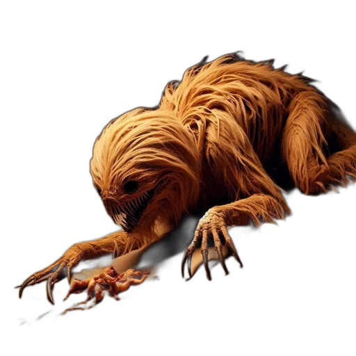 creature, animal, hair, dragon transparent PNG cut-out