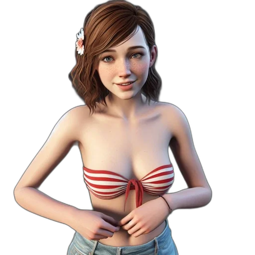 dress, 3d render, photorealistic, concept art transparent PNG cut-out