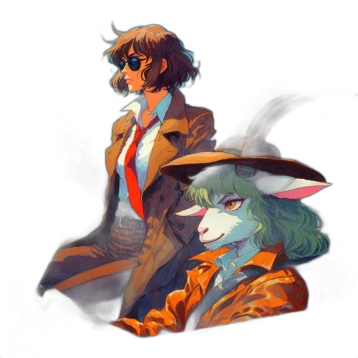 jacket, staff, hat, concept art transparent PNG cut-out