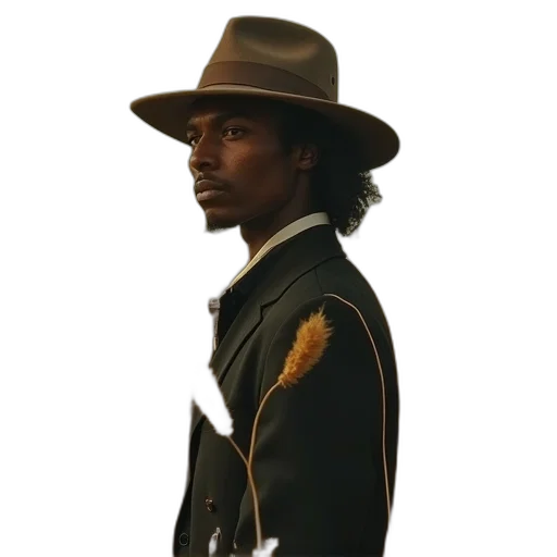 hat, jacket, staff, crown transparent PNG cut-out
