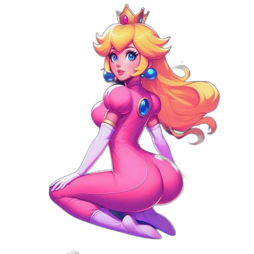 crown, dress, staff, pixel art transparent PNG cut-out