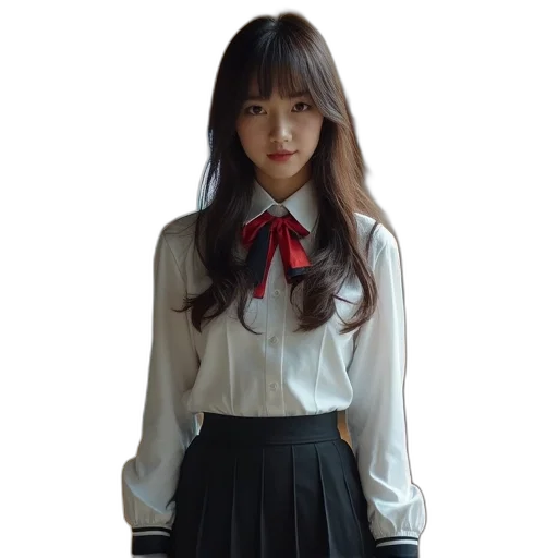 jacket, dress, staff, photorealistic transparent PNG cut-out