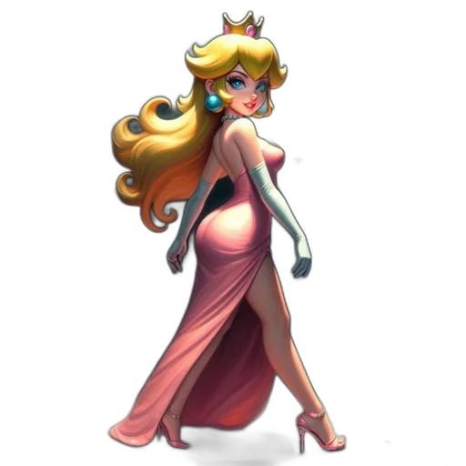 dress, crown, staff, concept art transparent PNG cut-out