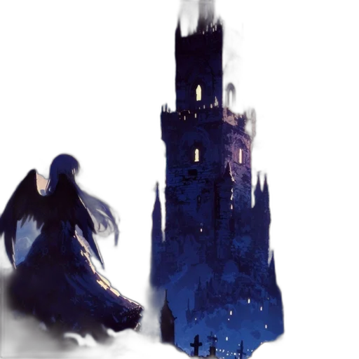 dress, concept art, fantasy art, watercolor transparent PNG cut-out