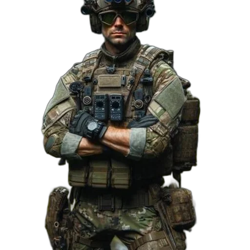 staff, weapon, face, jacket transparent PNG cut-out