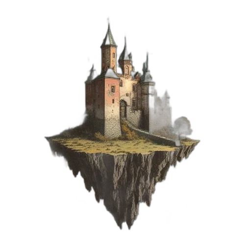 crown, building, dragon, hat transparent PNG cut-out