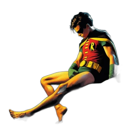 comic book art, concept art, 3d render, young transparent PNG cut-out