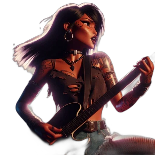 concept art, comic book art, cyberpunk, fantasy art transparent PNG cut-out