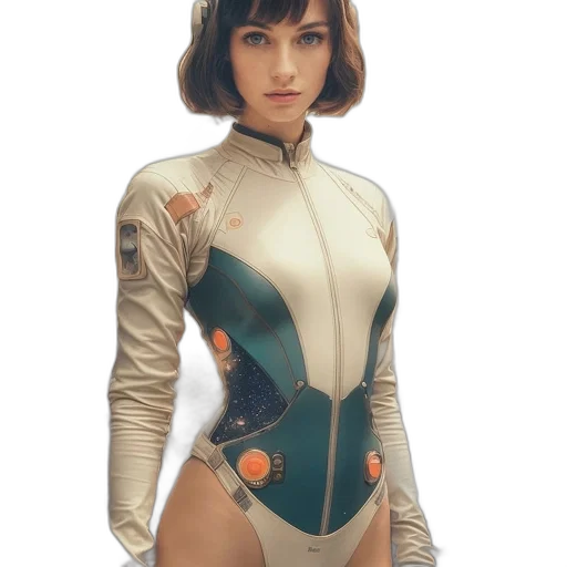 robot, jacket, dress, concept art transparent PNG cut-out