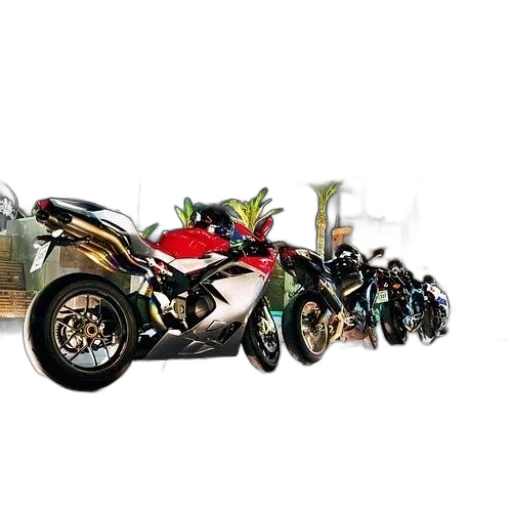 car, concept art, row, motorcycles transparent PNG cut-out