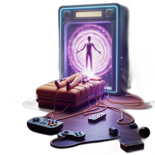 robot, furniture, cyberpunk, concept art transparent PNG cut-out