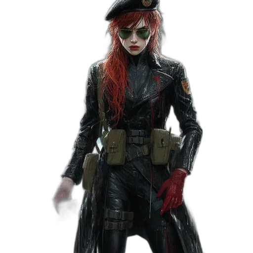 jacket, weapon, staff, concept art transparent PNG cut-out
