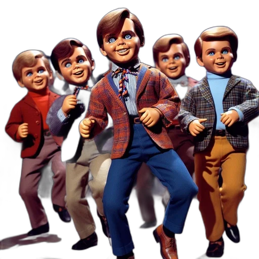 cartoon, concept art, 3d render, group transparent PNG cut-out