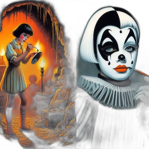 mask, comic book art, concept art, fantasy art transparent PNG cut-out