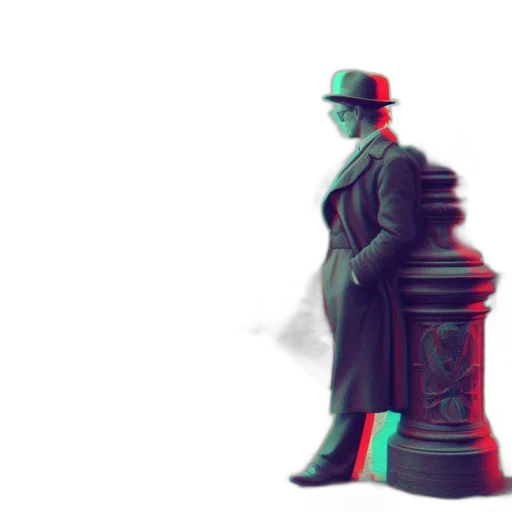 hat, robot, staff, bottle transparent PNG cut-out