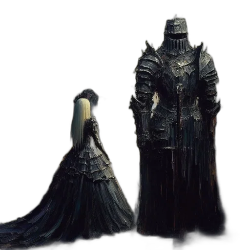 dress, sword, mask, crown transparent PNG cut-out