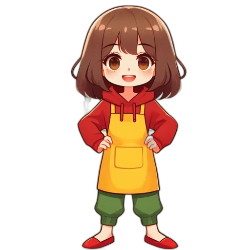 staff, food, dress, robot transparent PNG cut-out