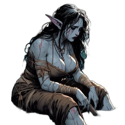 fantasy art, concept art, comic book art, pixel art transparent PNG cut-out